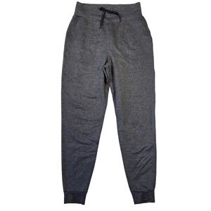 SPANX Skysoft Womens M Gray Heathered Jogger Pants Athletic Comfort Athleisure
